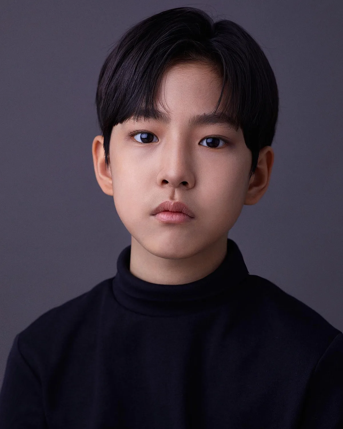 Portrait of South Korean child actor Kang Ye-Chan