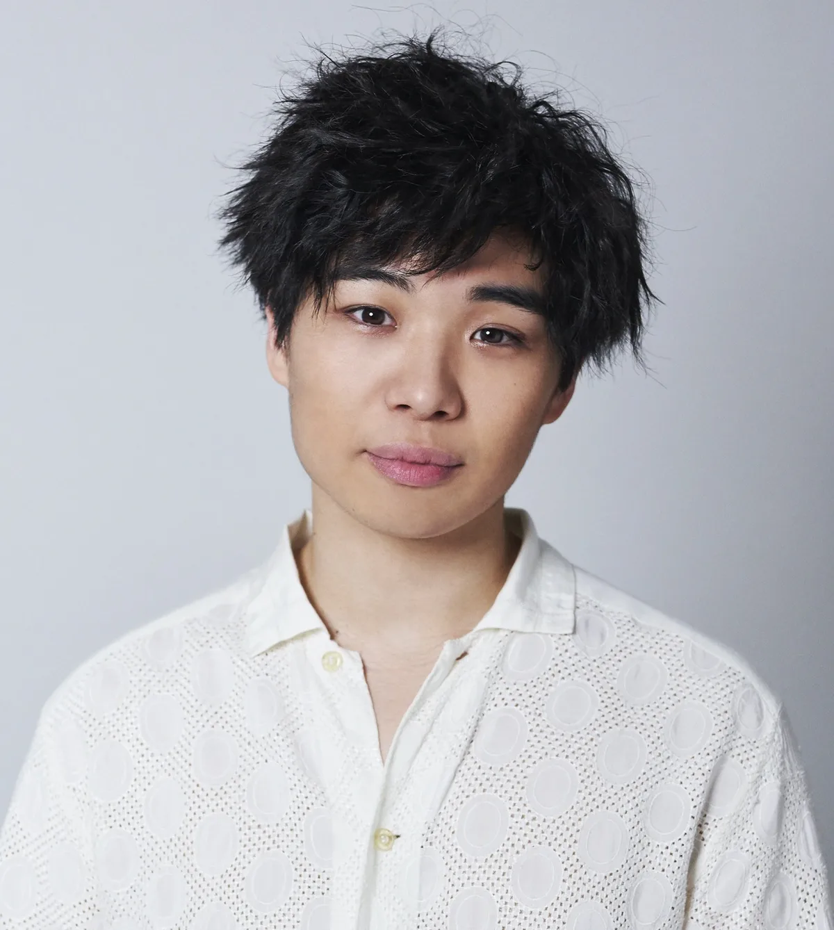 Portrait photograph of Japanese actor Kaishi Iwao