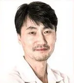 Portrait of South Korean actor Min Choong-Suk