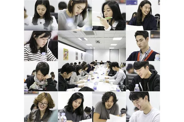 Cast at the first script reading