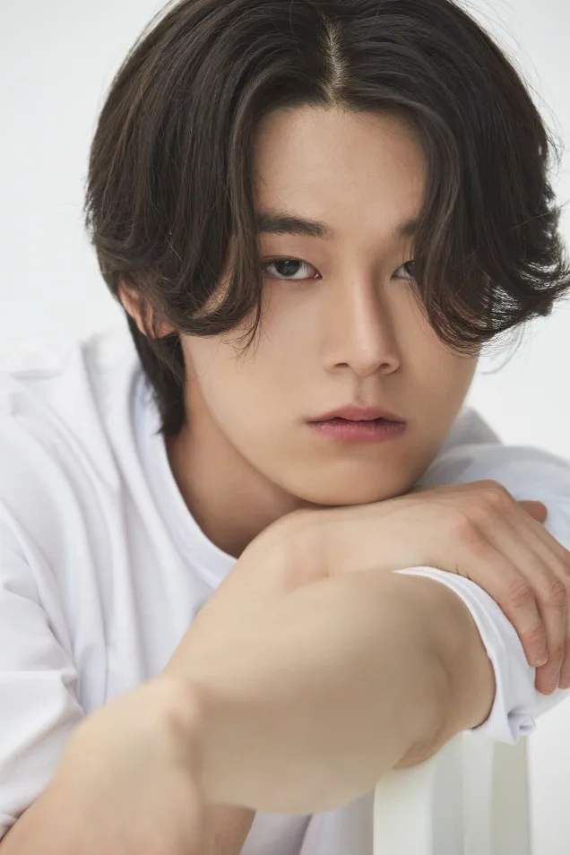 Portrait of South Korean actor Cha Woo-Min