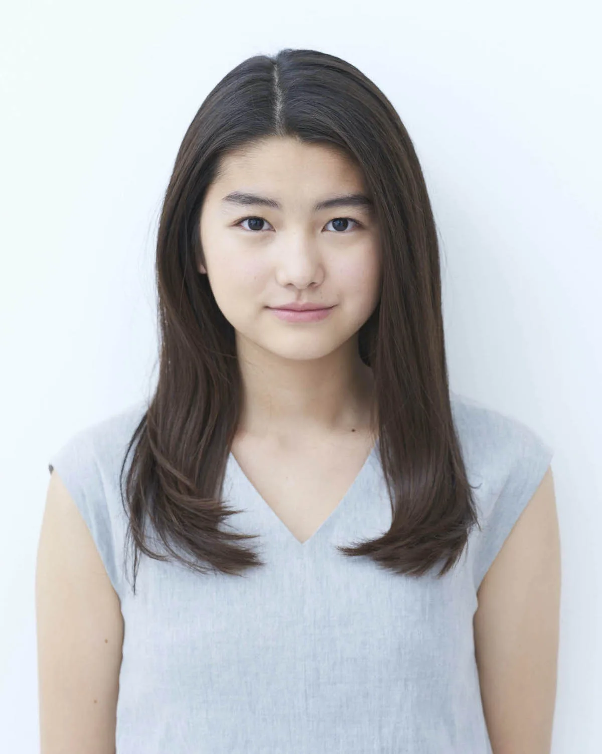 Portrait of Japanese actress Rinka Ueno