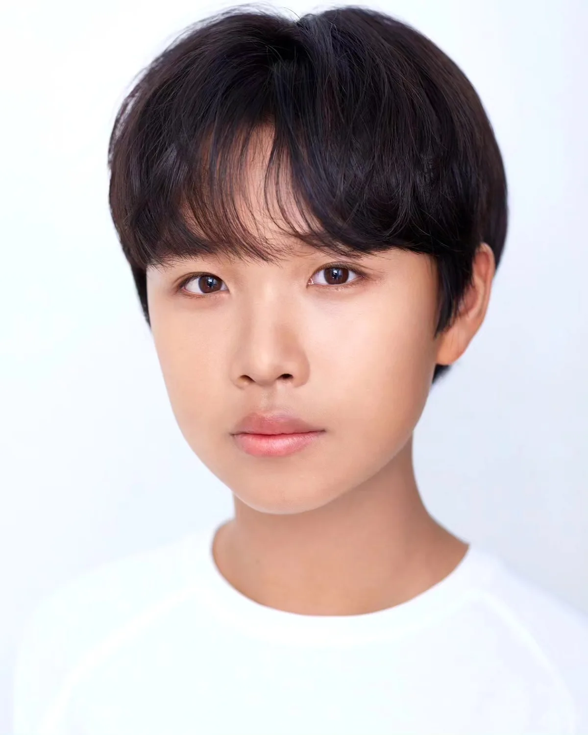Portrait of South Korean child actor Park Si-Hoo