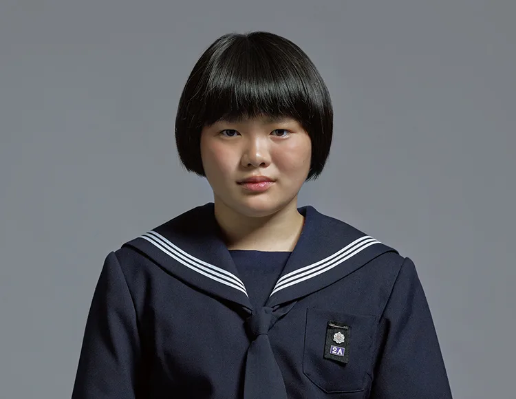 Portrait of Japanese actress Miu Tomita