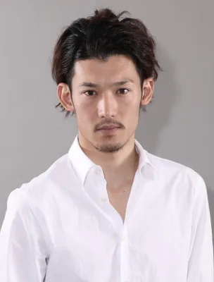 Portrait of Japanese actor Yasushi Fuchikami