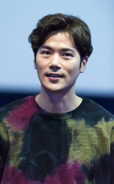 Kim Kang-Woo attending a screening of The Treacherous