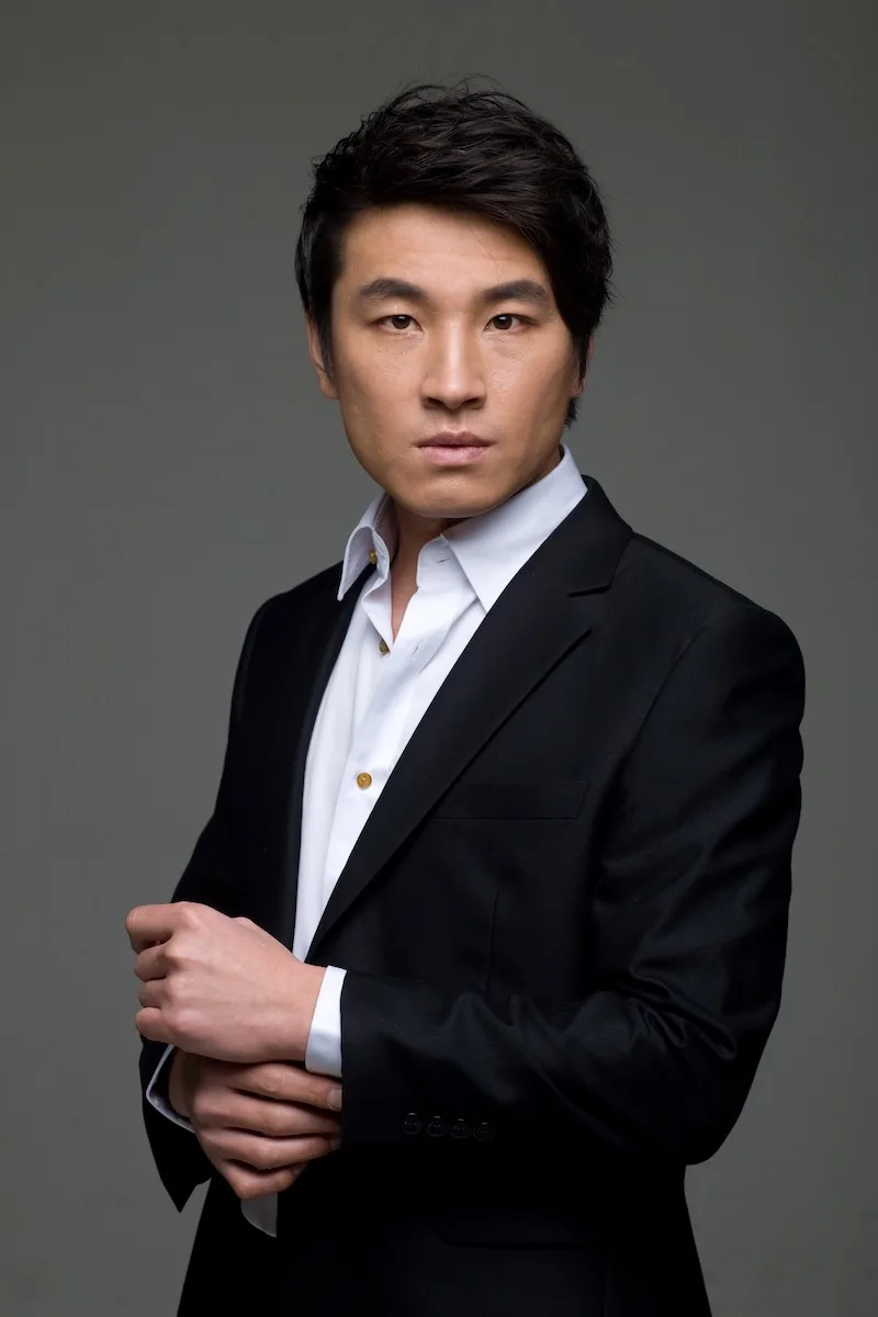 Portrait of South Korean actor Kang Shin-Gu