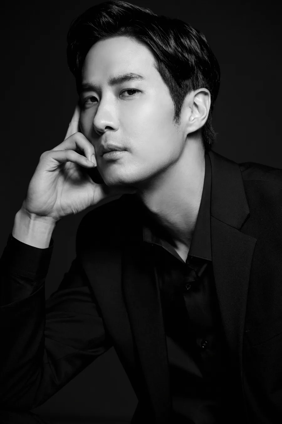Portrait of South Korean actor Kim Ji-Suk