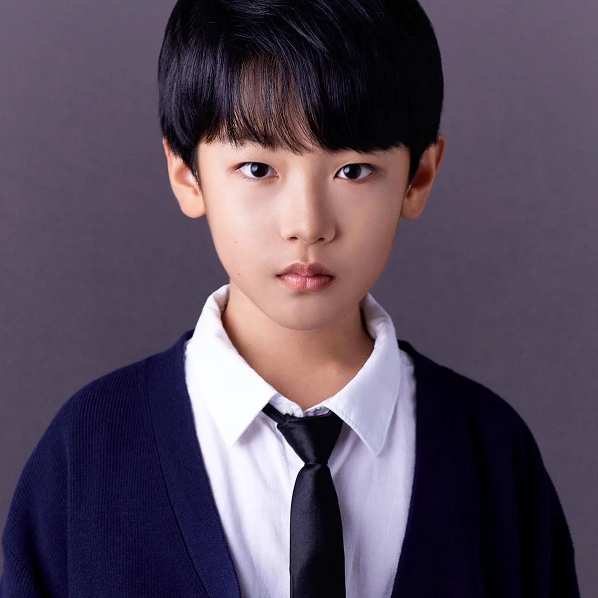 Portrait of South Korean child actor Lee Si-On