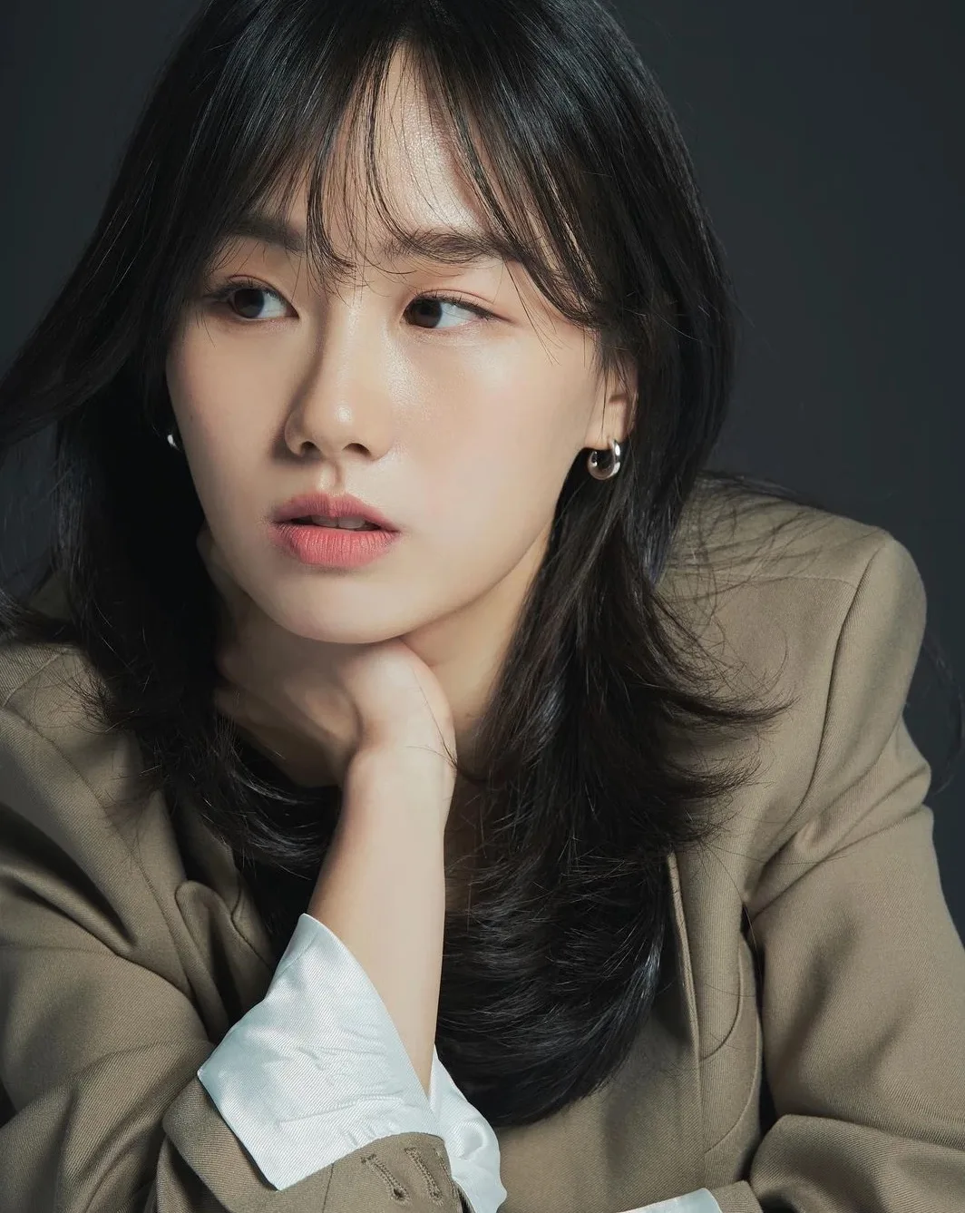 Portrait of South Korean actress Yun Sang-Jeong