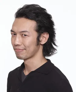 Portrait of Japanese actor Tomokazu Koshimura