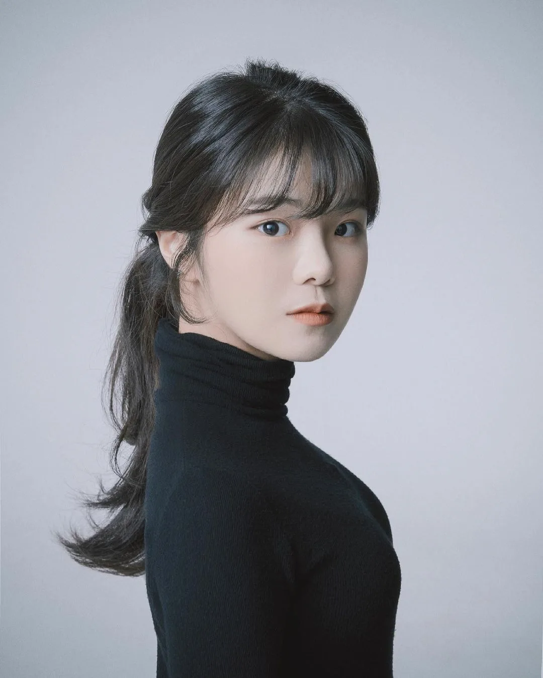 Portrait of South Korean actress Park Ji-Ye