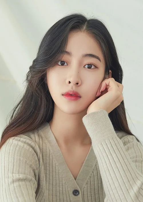 Promotional photograph of South Korean actress Song Ji-Woo