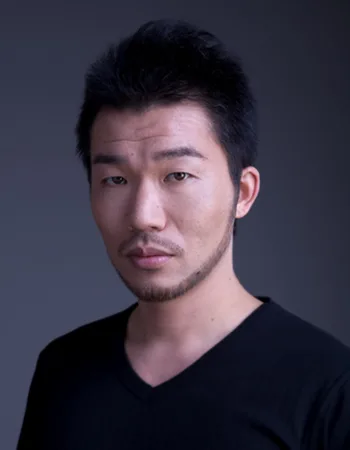 Portrait of Japanese actor Tsutomu Takahashi