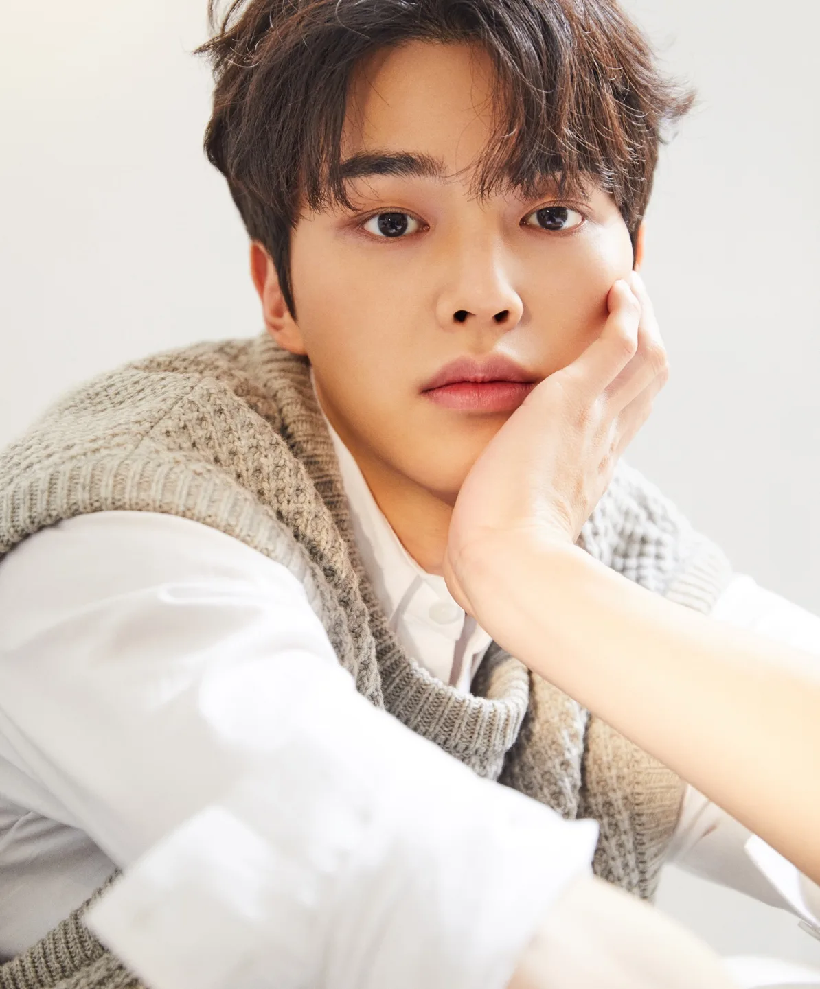 Portrait of South Korean actor Song Kang