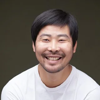 Portrait of South Korean actor Kim Jin-Man